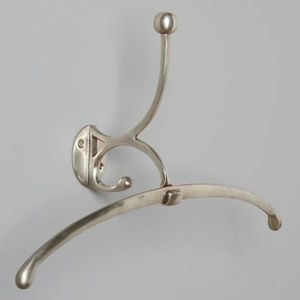 Anthropologie Silver Tone Valet Hook Hanger
